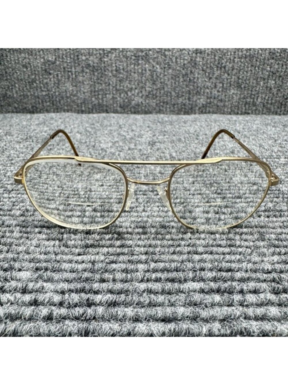 Randolph Eng RE FGN Gold Aviator Eye Sun Glasses FRAMES ONLY 52-20-140 USA Italy